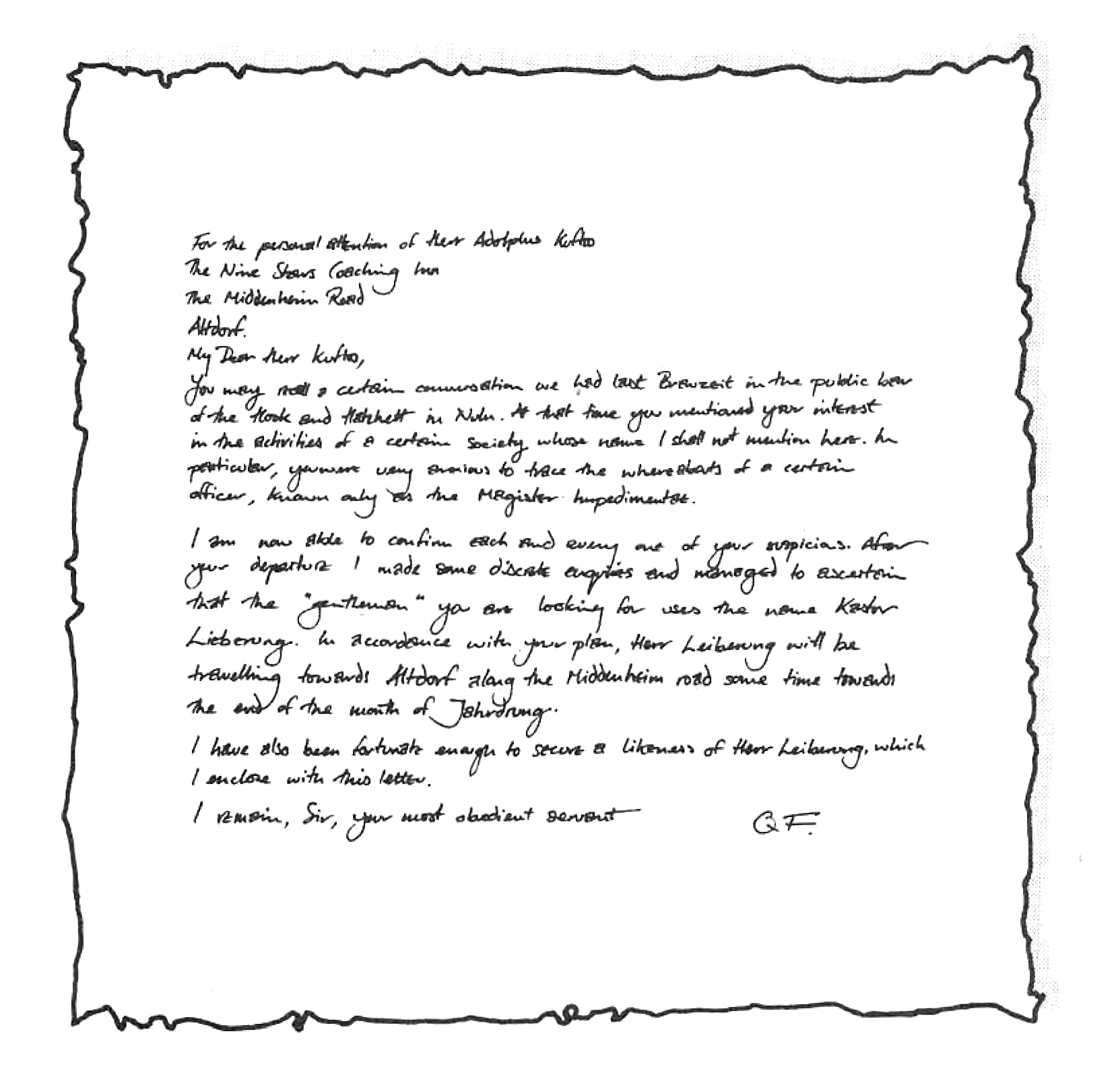 A letter A letter